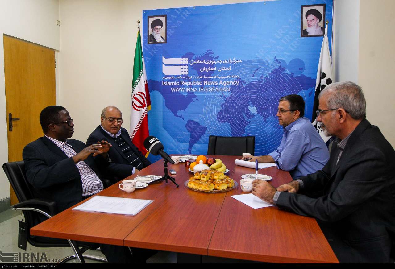 حضور رئیس خبرگزاری کنگو در ایرنای اصفهان