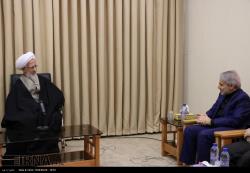 دیدار محمد باقر نوبخت رئیس سازمان برنامه و بودجه با مراجع عظام تقلید در قم