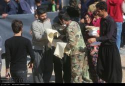 اسکان موقت مردم زلزله‌زده سرپل‌ذهاب در چادر