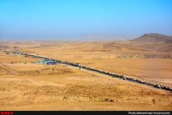 تصاویر هوایی پیاده روی زائران حرم رضوی-مشهد