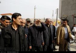 بازدید رئیس مجلس از مناطق زلزله زده استان کرمانشاه