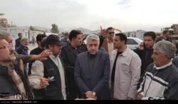 بازدید وزیر نیرو از مناطق زلزله زده استان کرمانشاه