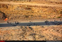 تصاویر هوایی پیاده روی زائران حرم رضوی-مشهد
