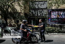 عزاداری حسینی و پخش نذری از سوی خبرگزاری کار ایران (ایلنا)