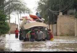 سیلاب در روستای سید عباس
