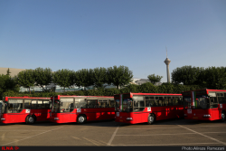 آیین رونمایی و بهره برداری از ناوگان جدید اتوبوس و مینی بوس های درون شهری