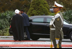 استقبال رسمی رییس جمهوری ایران از نخست وزیر عراق