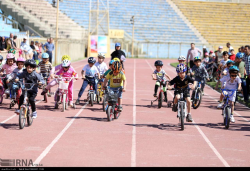مسابقه دوچرخه‌سواری زیر 10 سال در تبریز