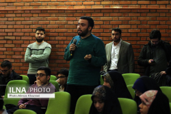 حضور علی مطهری در دانشگاه شهید بهشتی