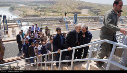 بازدید رئیس مجلس شورای اسلامی از سد های کرخه و دز