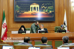 حضور سردار حسین رحیمی فرمانده انتظامی تهران در صحن علنی شورای شهر تهران
