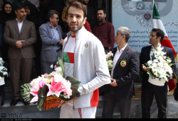 آیین استقبال از بهمن عسگری قهرمان کاراته لیگ جهانی