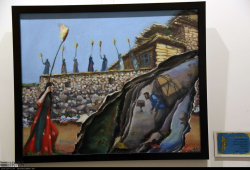 نمایشگاه گروهی نقاشی به نفع مناطق سیل زده در سنندج‎