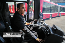 رونمایی از اتوبوس‌های دو کابین بازسازی شده شرکت واحد اتوبوسرانی تهران