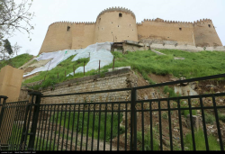 قلعه فلک الافلاک بعد از بارندگی و سیل اخیر