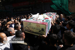 مراسم تشییع پیکر شهید تازه تفحص شده حسین علیقلی‌نژاد